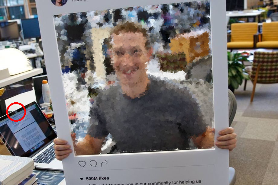 Zuckerbergs abgedeckte Laptop-Kamera